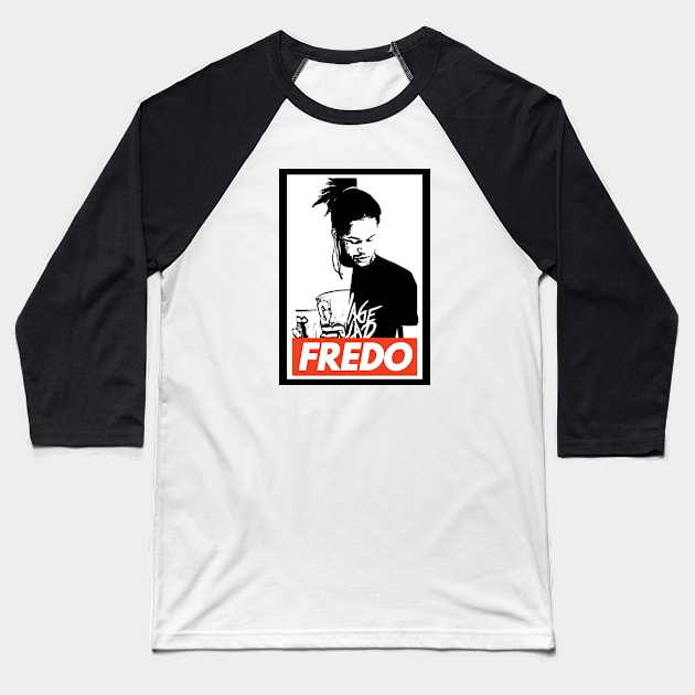 Fredo Obey Baseball T-Shirt by trapdistrictofficial